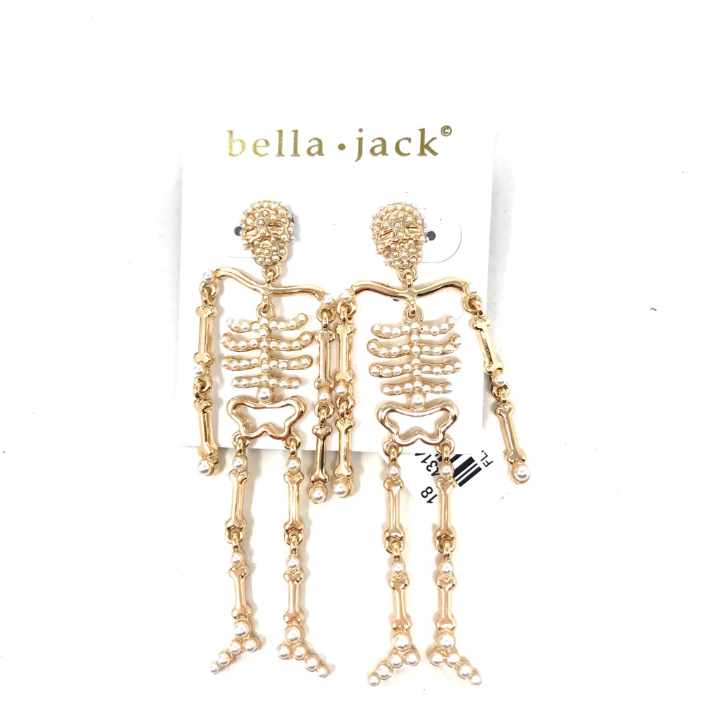 Style Mexican Fancy Pearl Skeleton Earrings Halloween Days Party Day Of Dead A6 29$